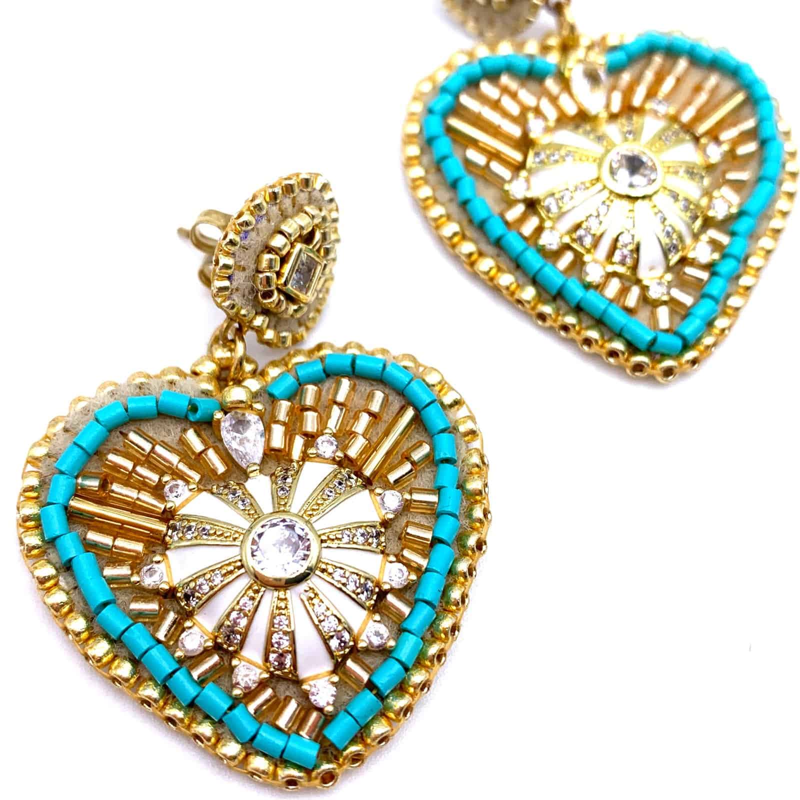 HYPNOCHIC Anna Boucles d'oreilles Cœur feutrine Miyuki