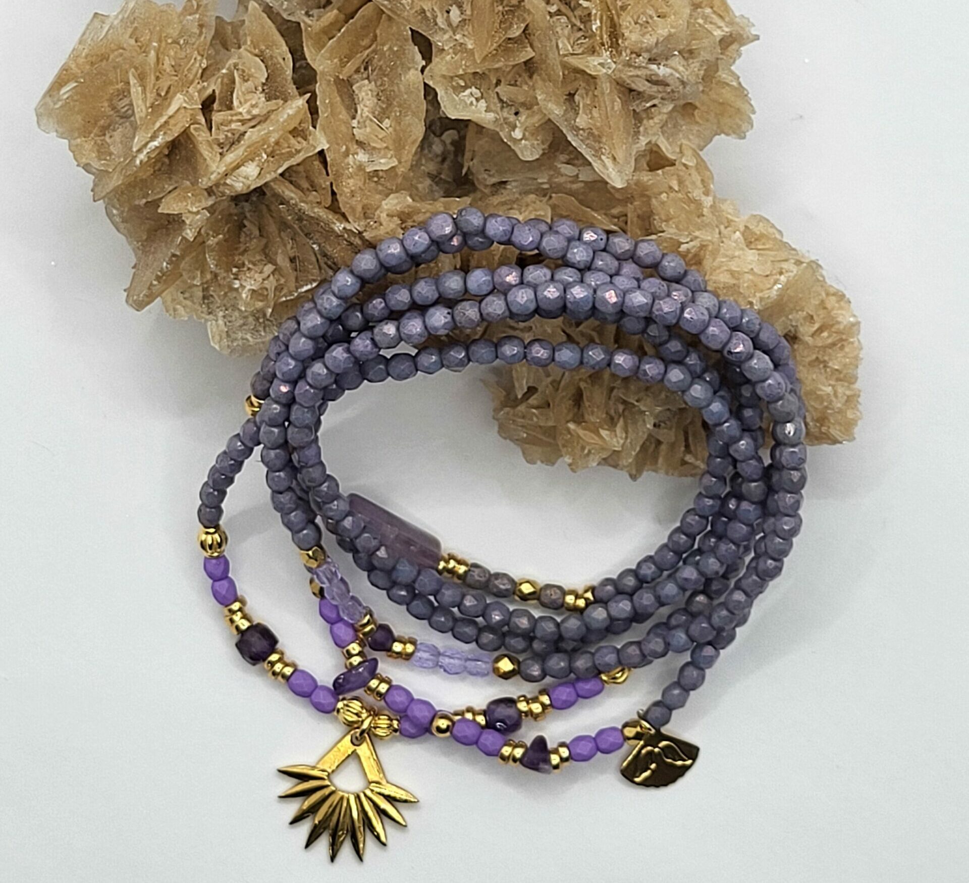 Les Ailes de Gloria Bakji bracelet multirangs femme