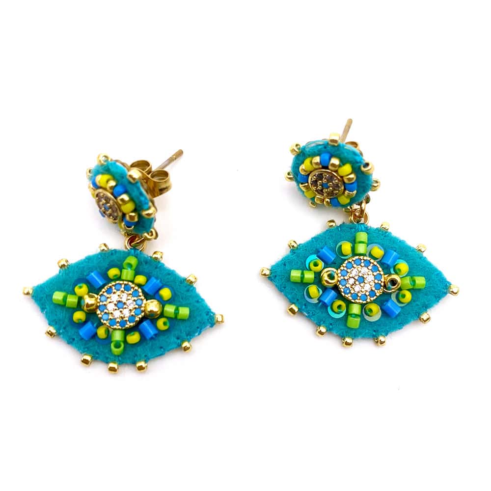 HYPNOCHIC Eyes boucles d'oreilles fantaisie dorées