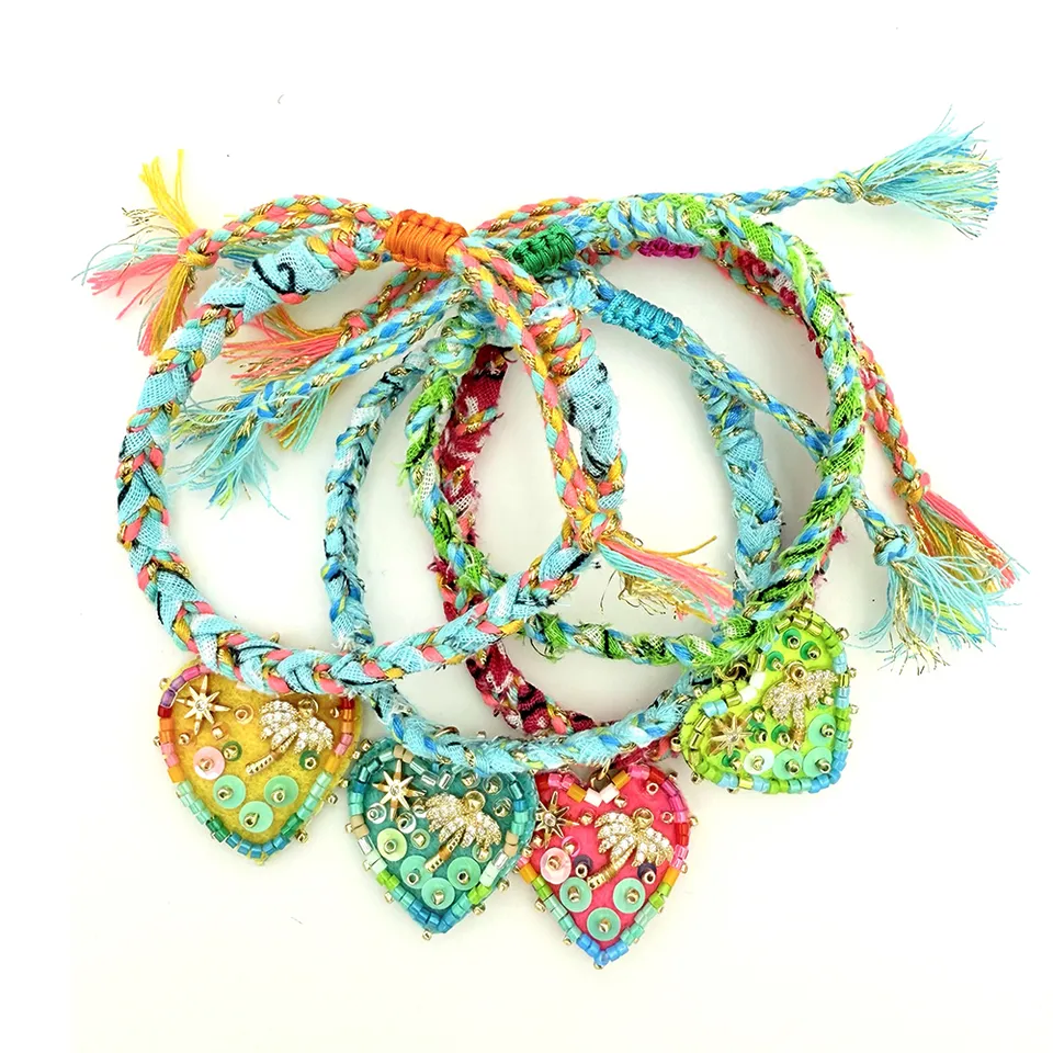 HYPNOCHIC Bracelets Bandanas Palmier M Tressé Coeur