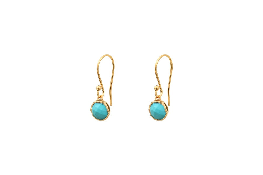 Leticia Ponti Adèle boucles calcédoine aqua