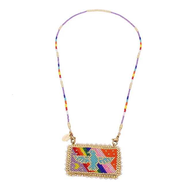 Hypnochic Colliers Bird Miyuki collier perles oiseau
