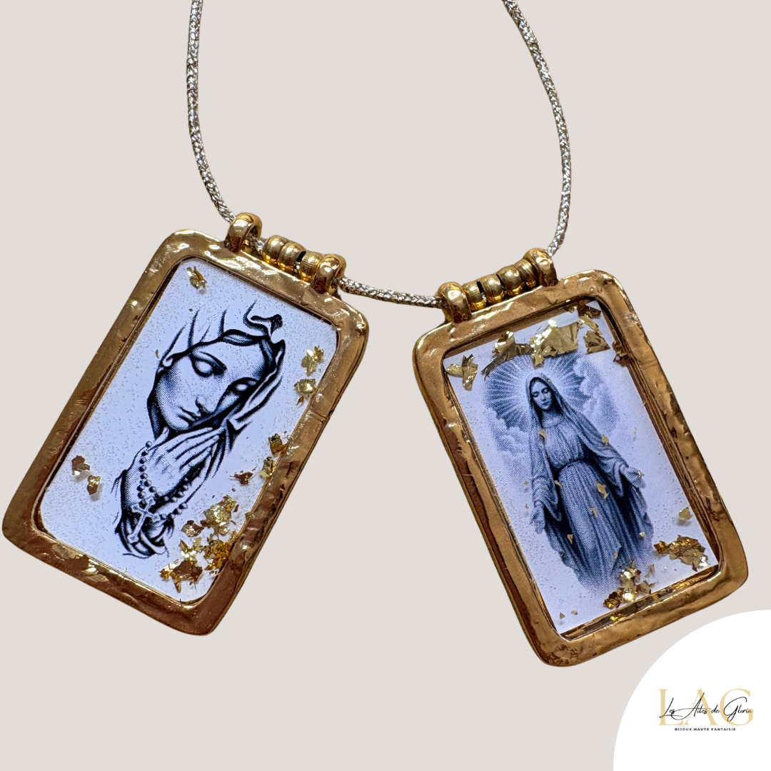 Les Ailes de Gloria Scapulaires Sautoir Scapulaire Lumière