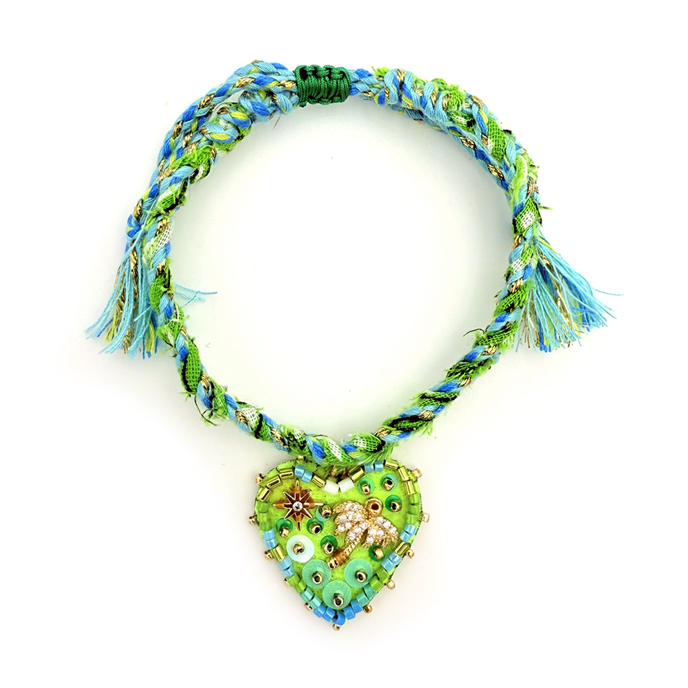 HYPNOCHIC Bracelets Bandanas Palmier M Tressé Coeur