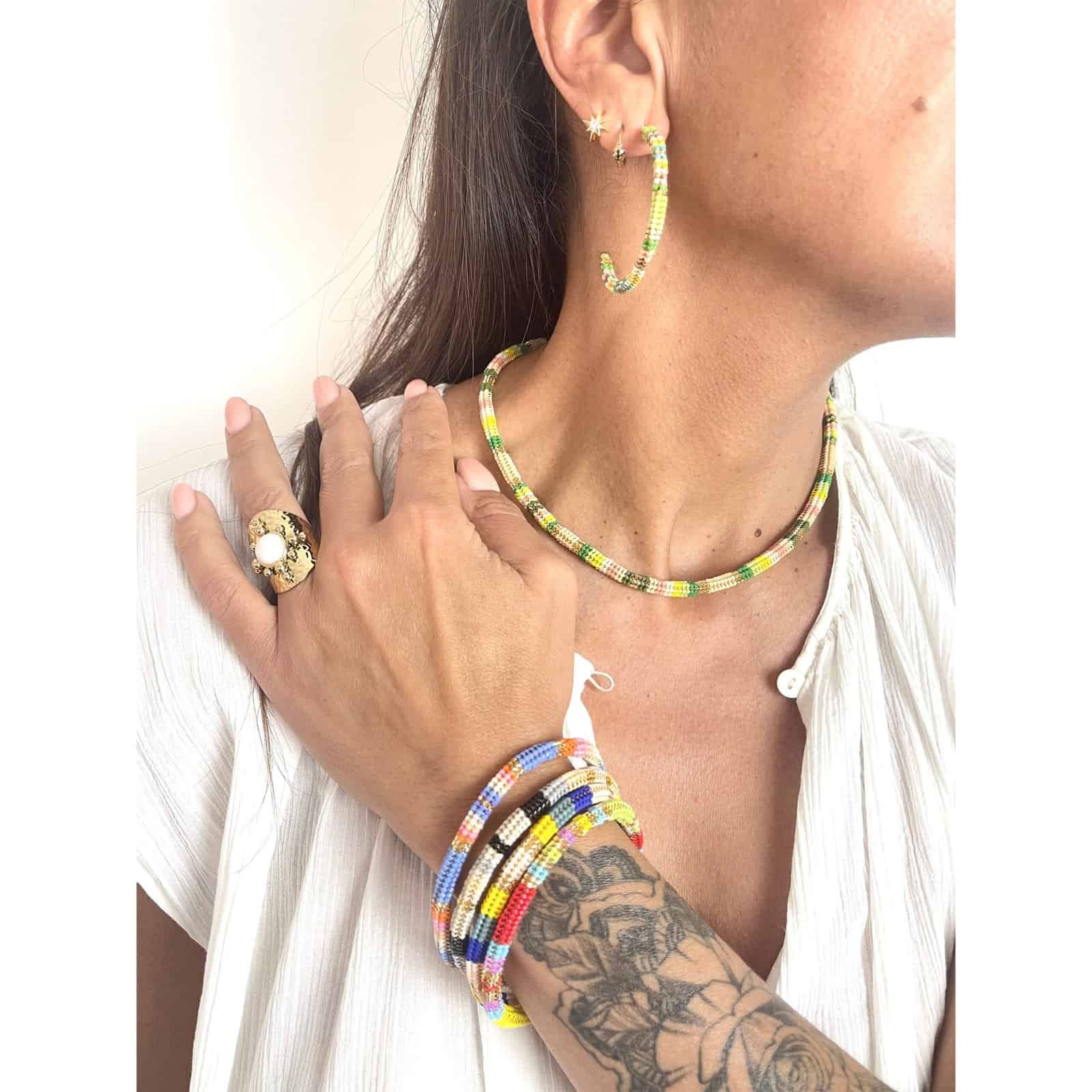 Hypnochic Snake Medium bracelet perles multicolore