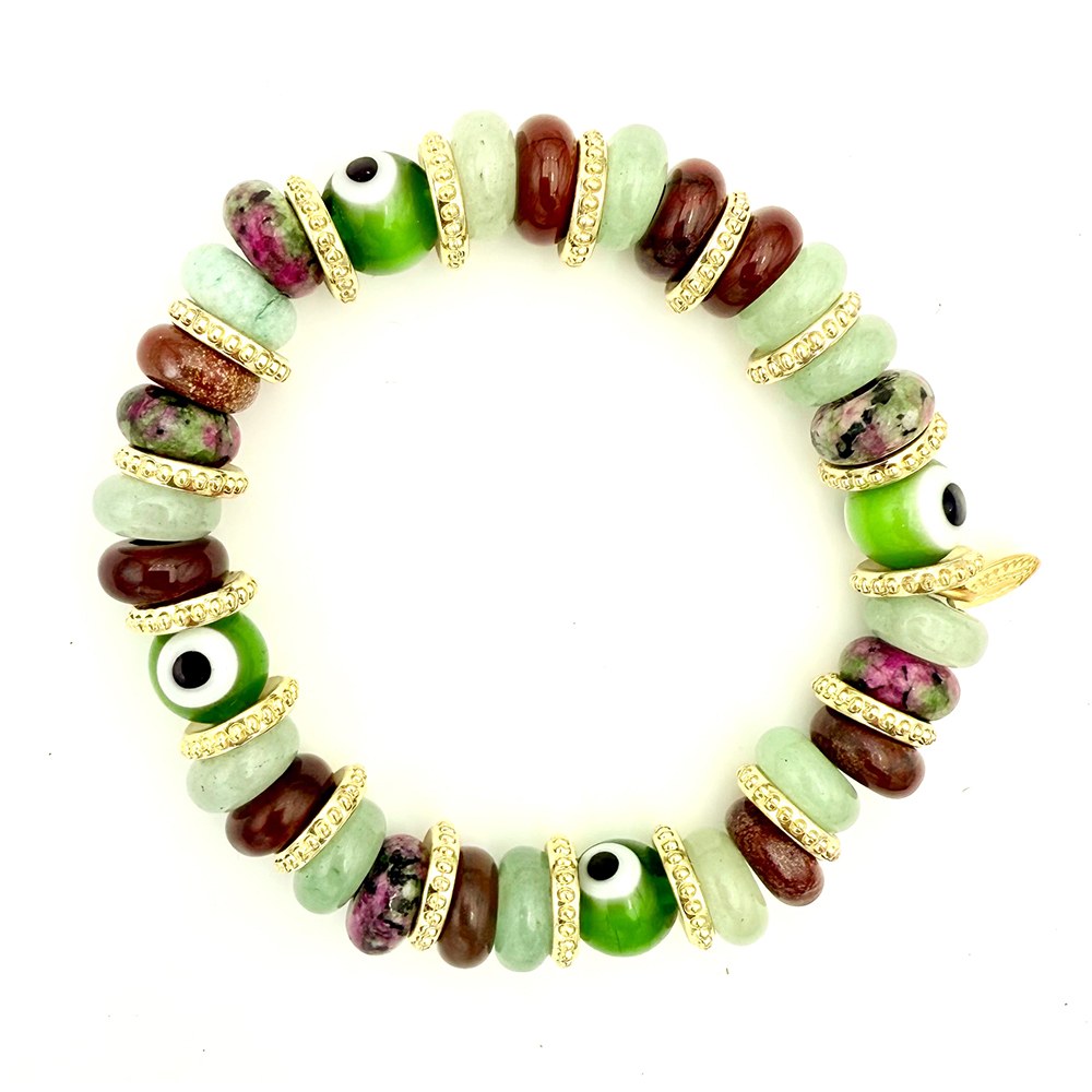 Hypnochic Mahi bracelet pierres naturelles œil nazar