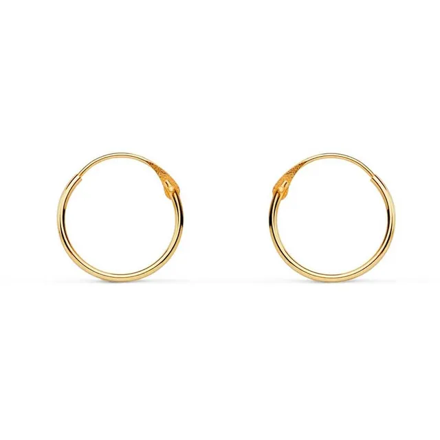 L'Atelier d'Azur Créoles Torsadées Or 18 Carats Boucles 1,2 cm