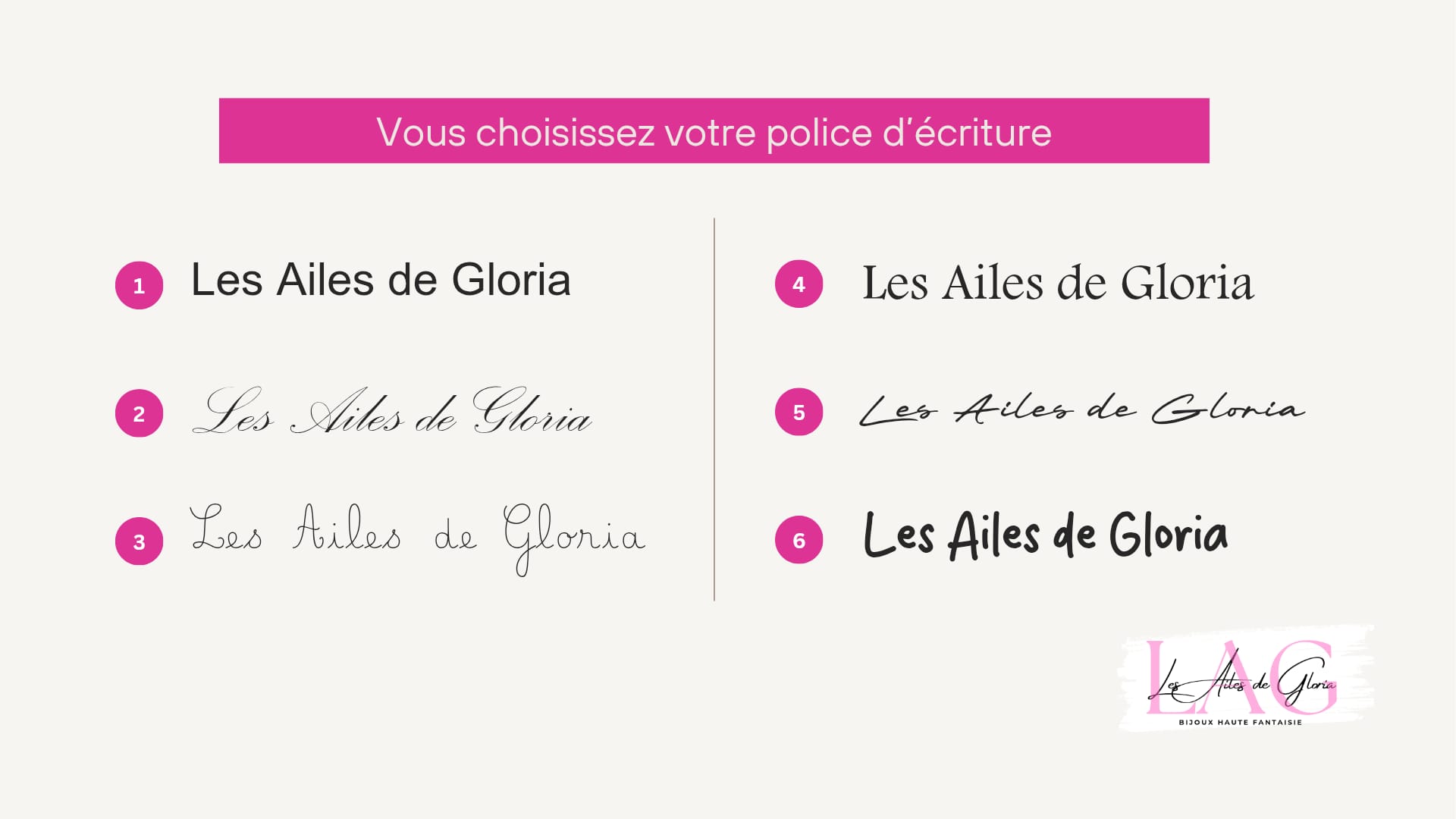 Les Ailes de Gloria collier Parfum d'Âme gravure personnalisée