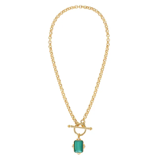 Leticia Ponti Norah collier quartz lemon grosse chaîne