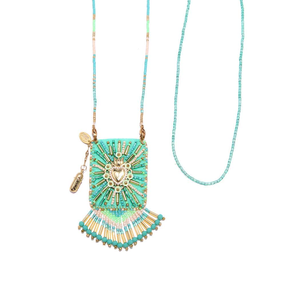 Hypnochic Ex Voto collier pochette doré