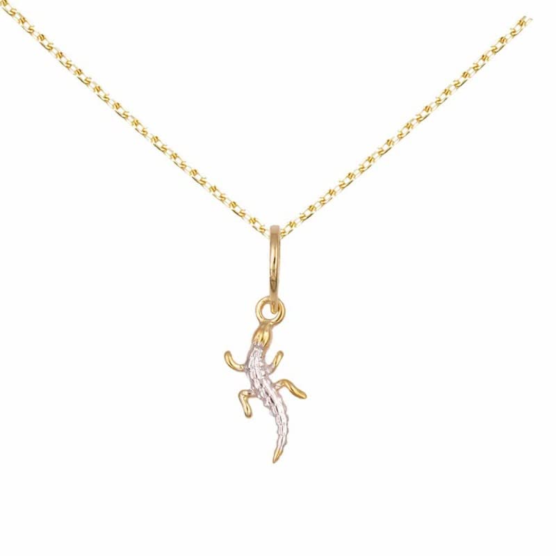 L'Atelier d'Azur Collier Salamandre or bicolore 45 cm
