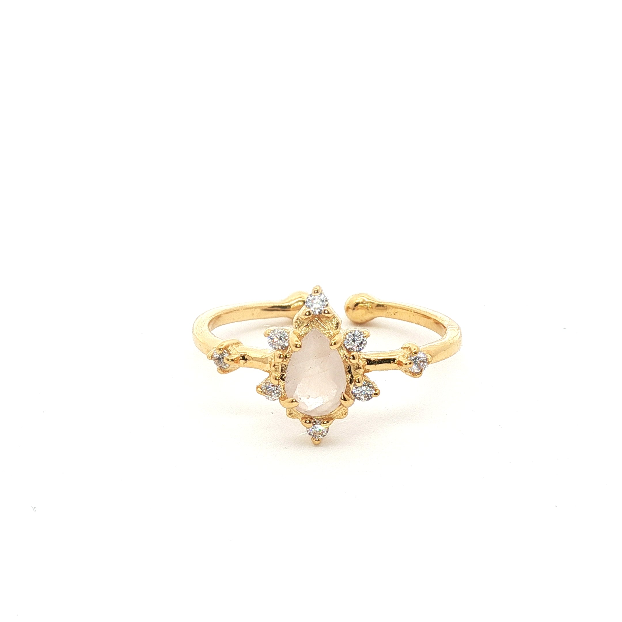 Leticia Ponti Amour Topaze bague plaqué or pierre