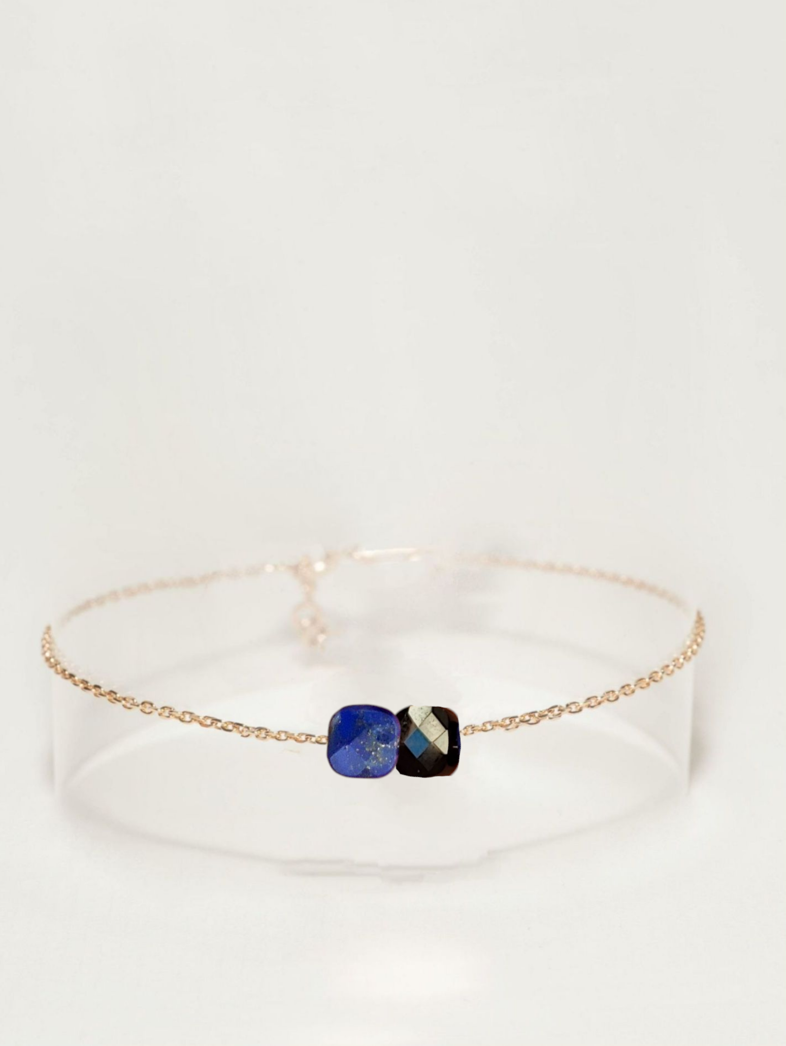 Ô PLUM Aliénor bracelet plaqué or sodalite agate