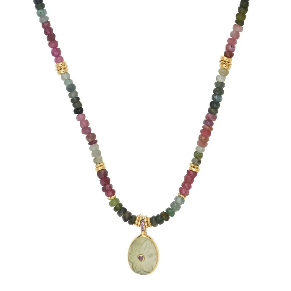 Leticia Ponti Florencia collier quartz lemon plaqué or
