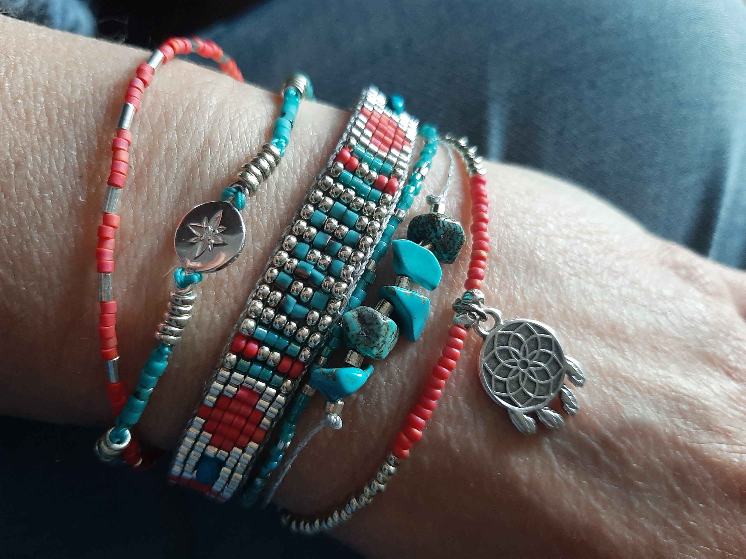 Les Ailes de Gloria bracelet manchette Indiana large femme