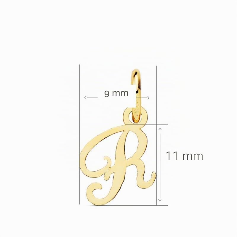 L'Atelier d'Azur Lettre R Or 750 Collier Initiale 45cm