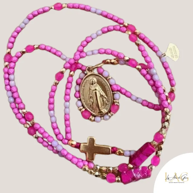 Les Ailes de Gloria Roséa Sacrée collier sautoir femme