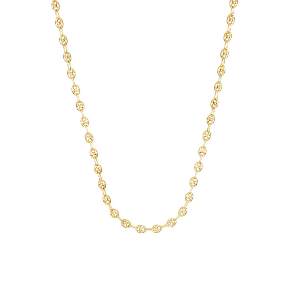 L'Atelier d'Azur Collier Grain de Café Or Jaune 55 cm Homme