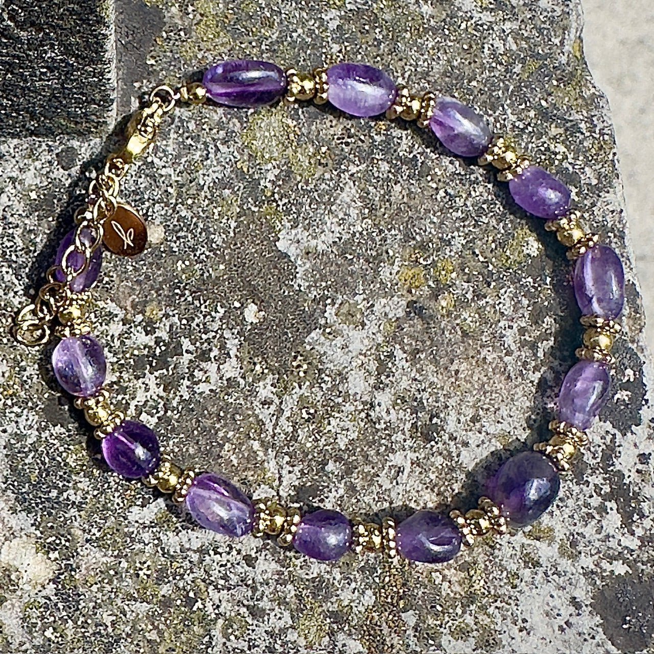 MAD SO CREATION Olie bracelet pierre tourmaline 17 cm