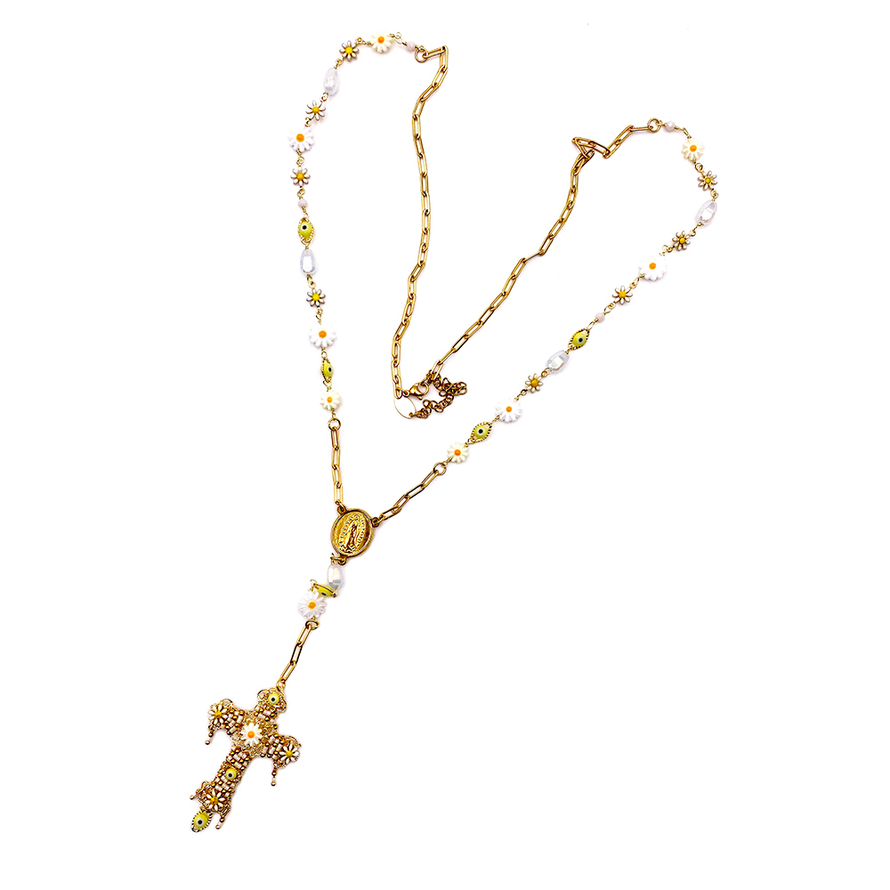 Hypnochic Marie Flora sautoir chapelet long femme