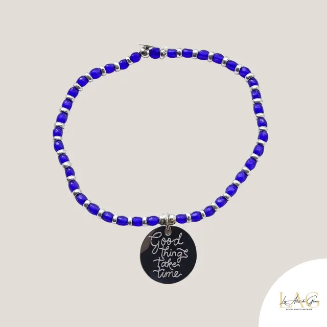 Les Ailes de Gloria Mantra bracelet gravé femme
