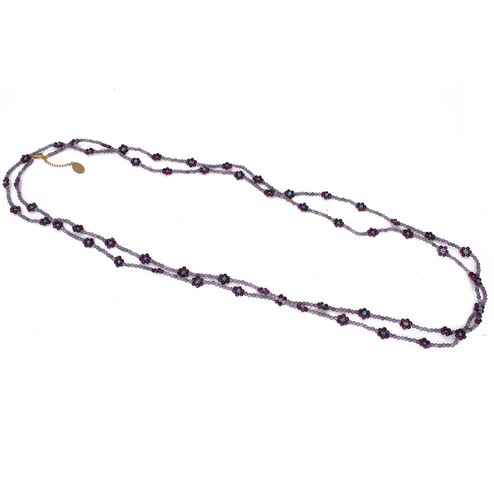 Hypnochic Fleur de Feu Multi-rangs collier doré