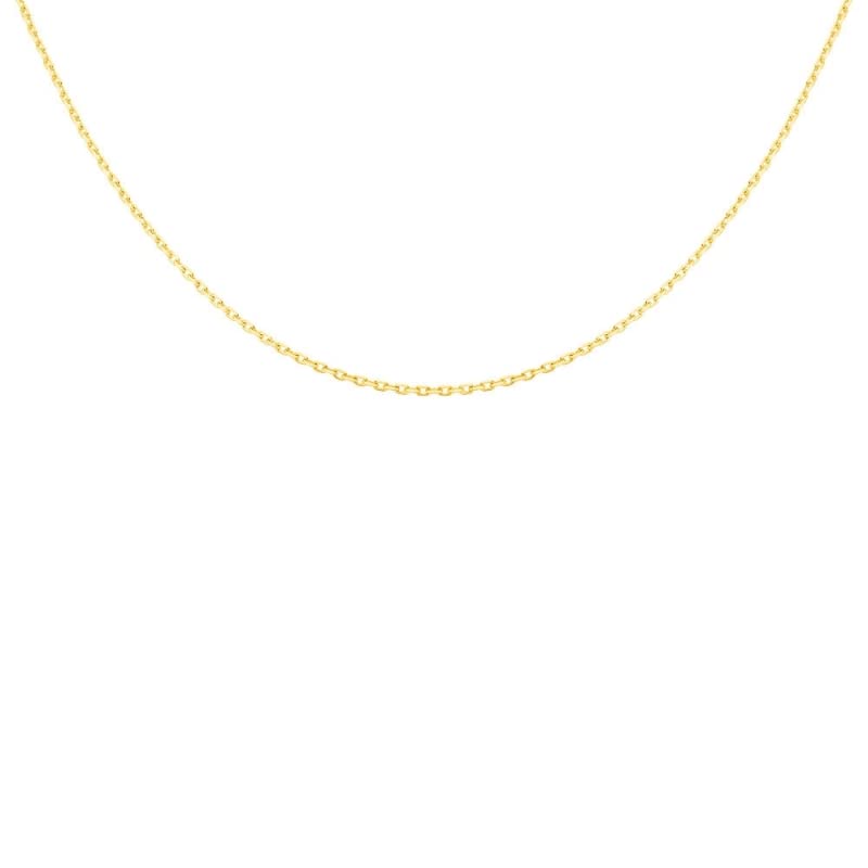 L'Atelier d'Azur Chaîne Or 750 Forçat Diamantée collier mixte 50cm