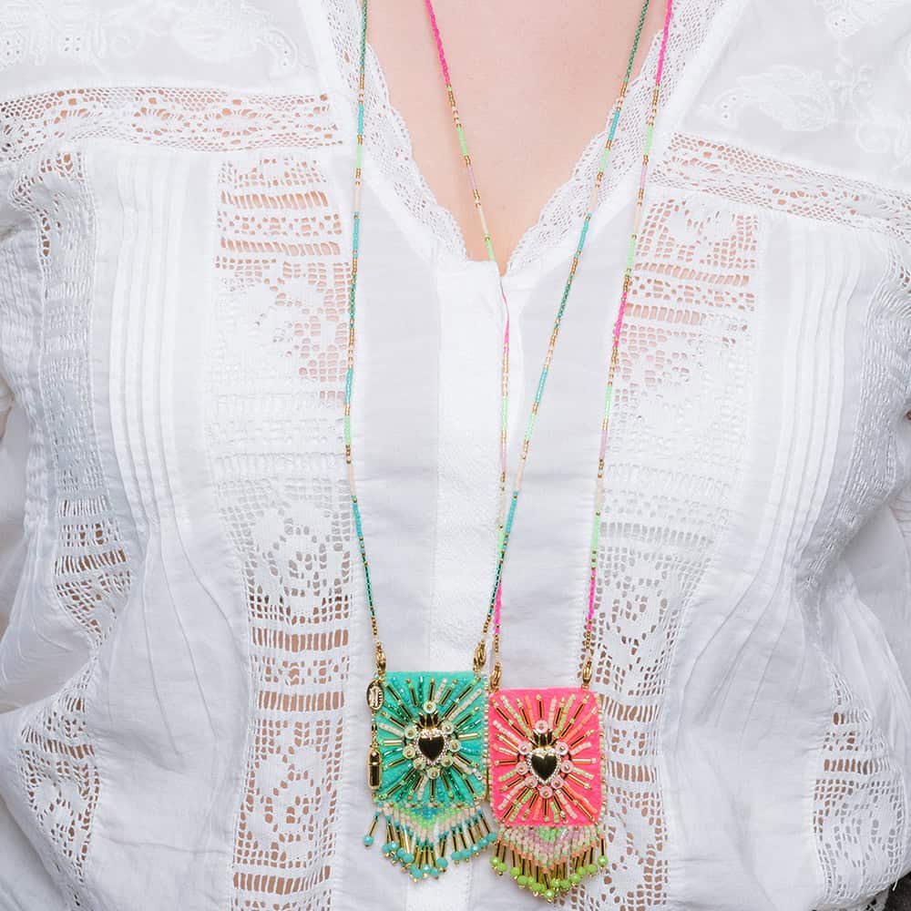 Hypnochic Ex Voto collier pochette doré