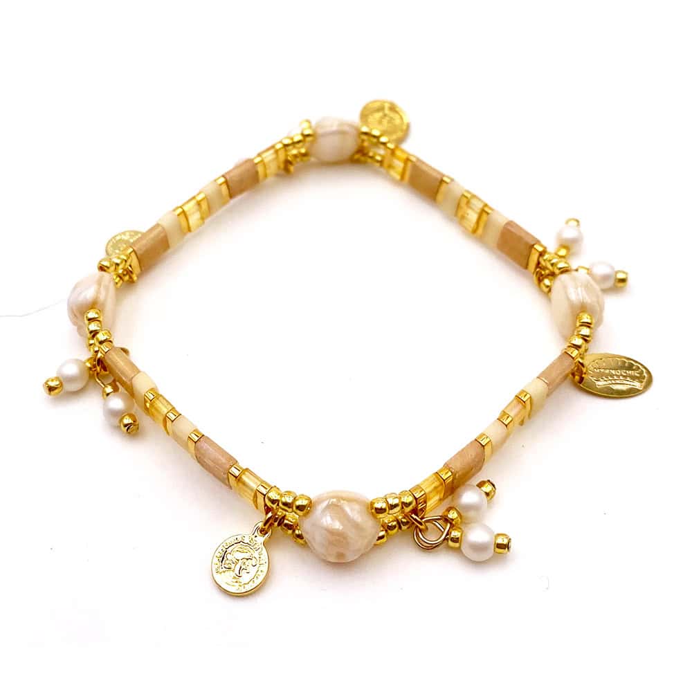 Hypnochic Bracelets Bracelet Tila Perles de Culture Femme