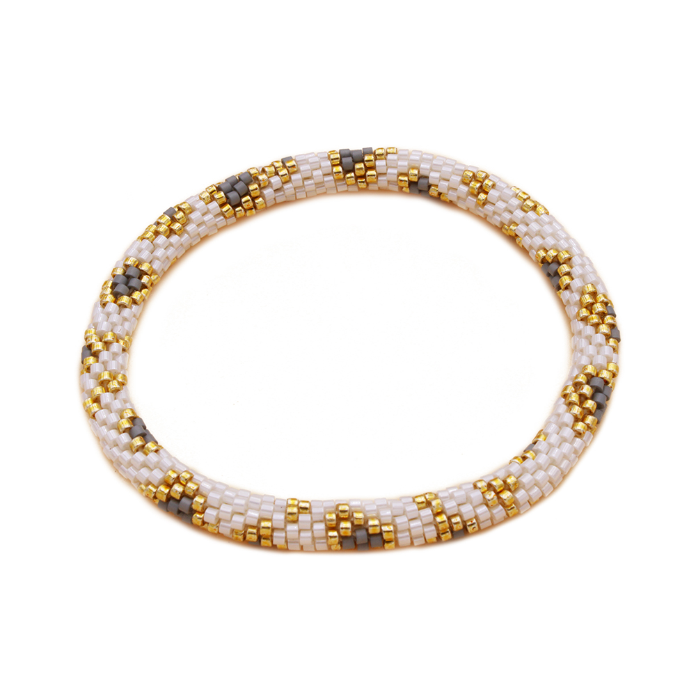 HYPNOCHIC Népalais Donuts Flower bracelet perles