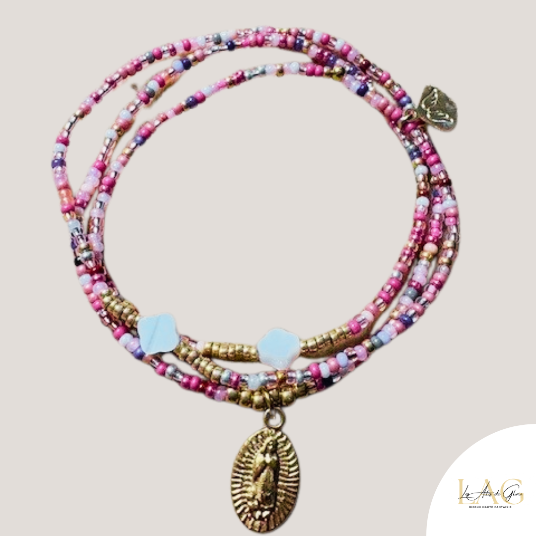 Les Ailes de Gloria Les Saintes bracelet multirangs femme