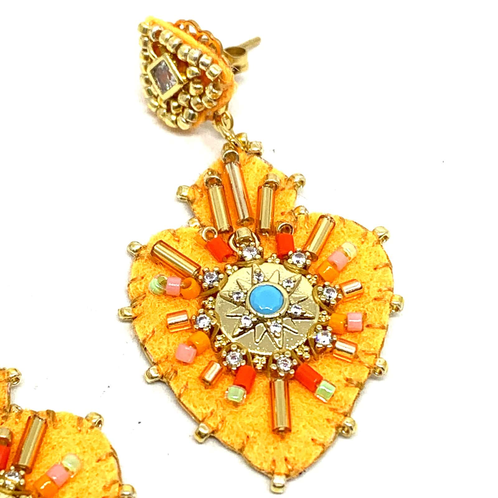 Hypnochic Julia boucles d'oreilles croix feutrine petit modèle