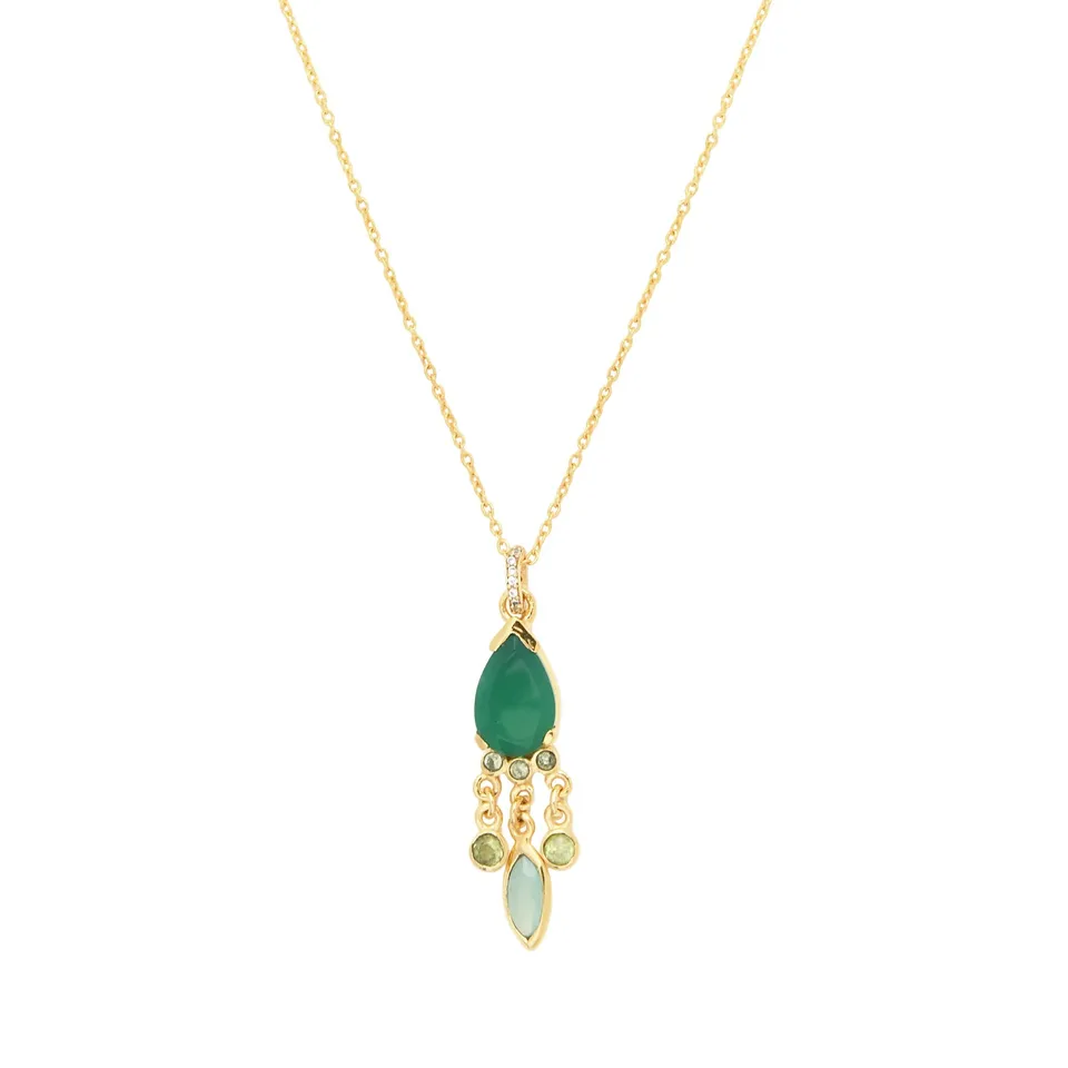 Leticia Ponti Mady collier agate verte pierres naturelles