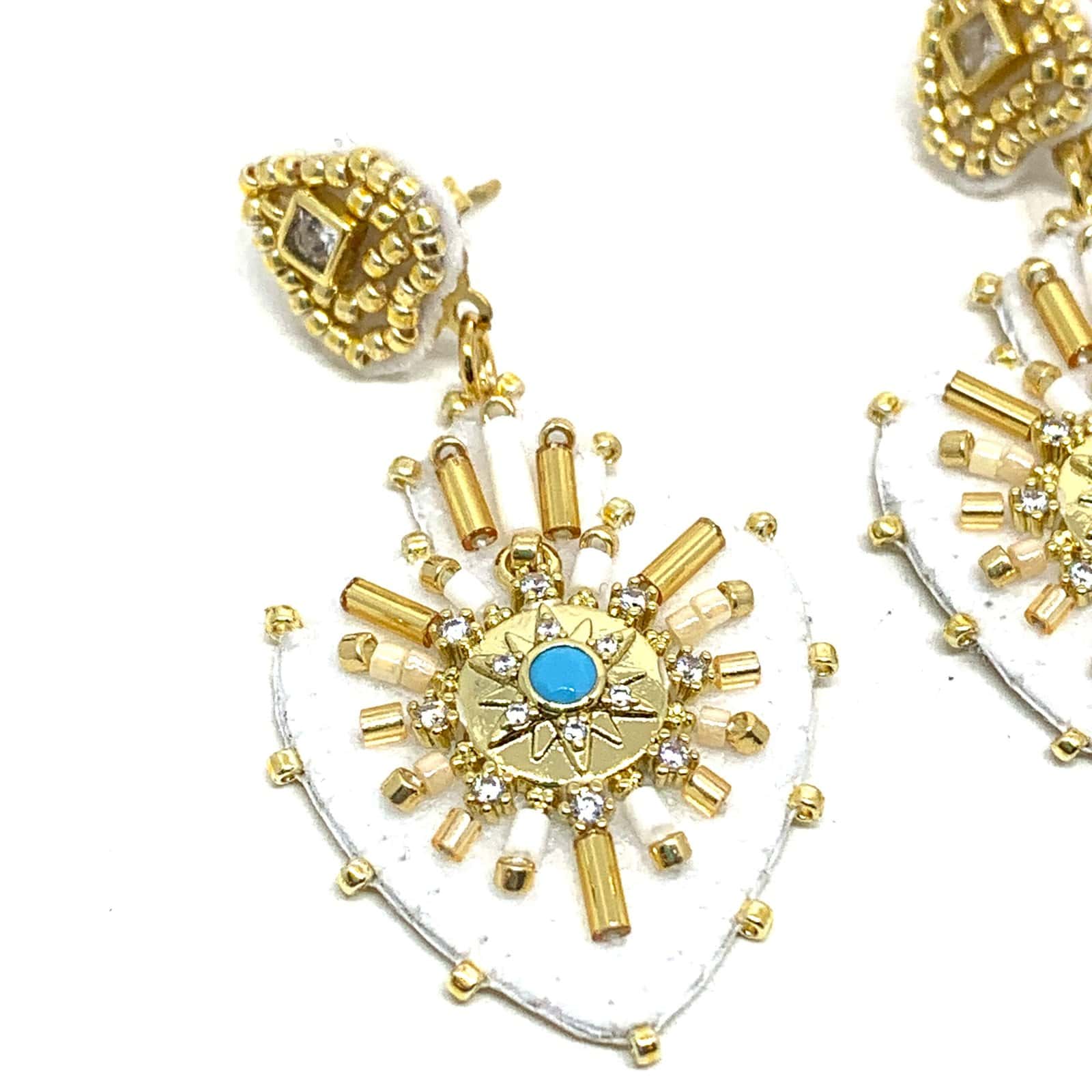 Hypnochic Julia boucles d'oreilles croix feutrine petit modèle
