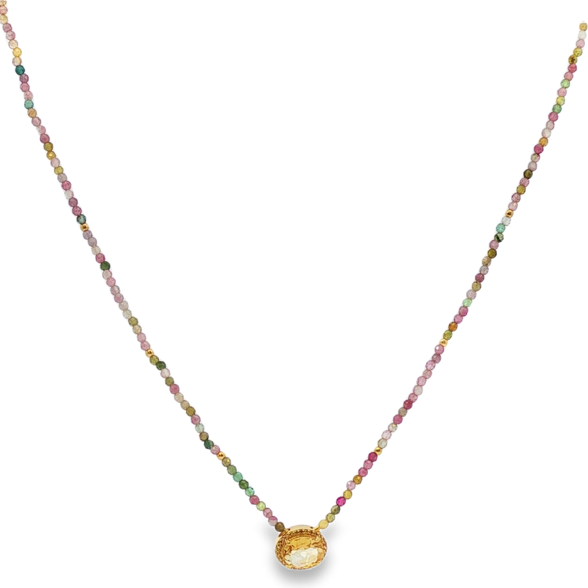 Leticia Ponti Calista collier quartz rose 38 cm