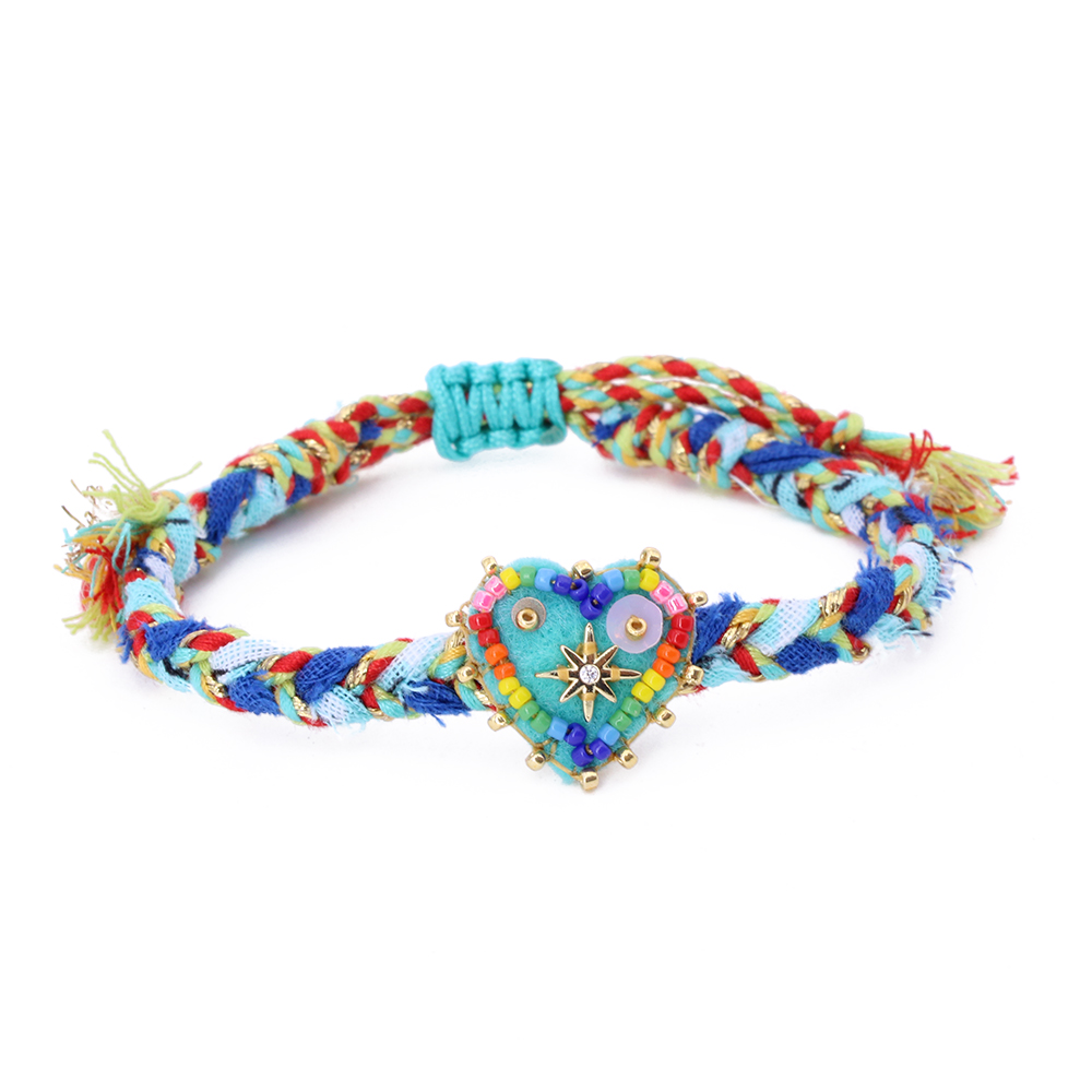Hypnochic Bracelets Julia Star Bracelet Tressé Cœur 1,7 cm