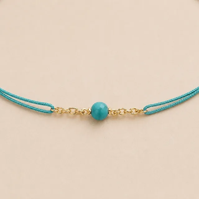 Ô PLUM Bracelets Cordon mini Émeraude bracelet émeraude 4 mm