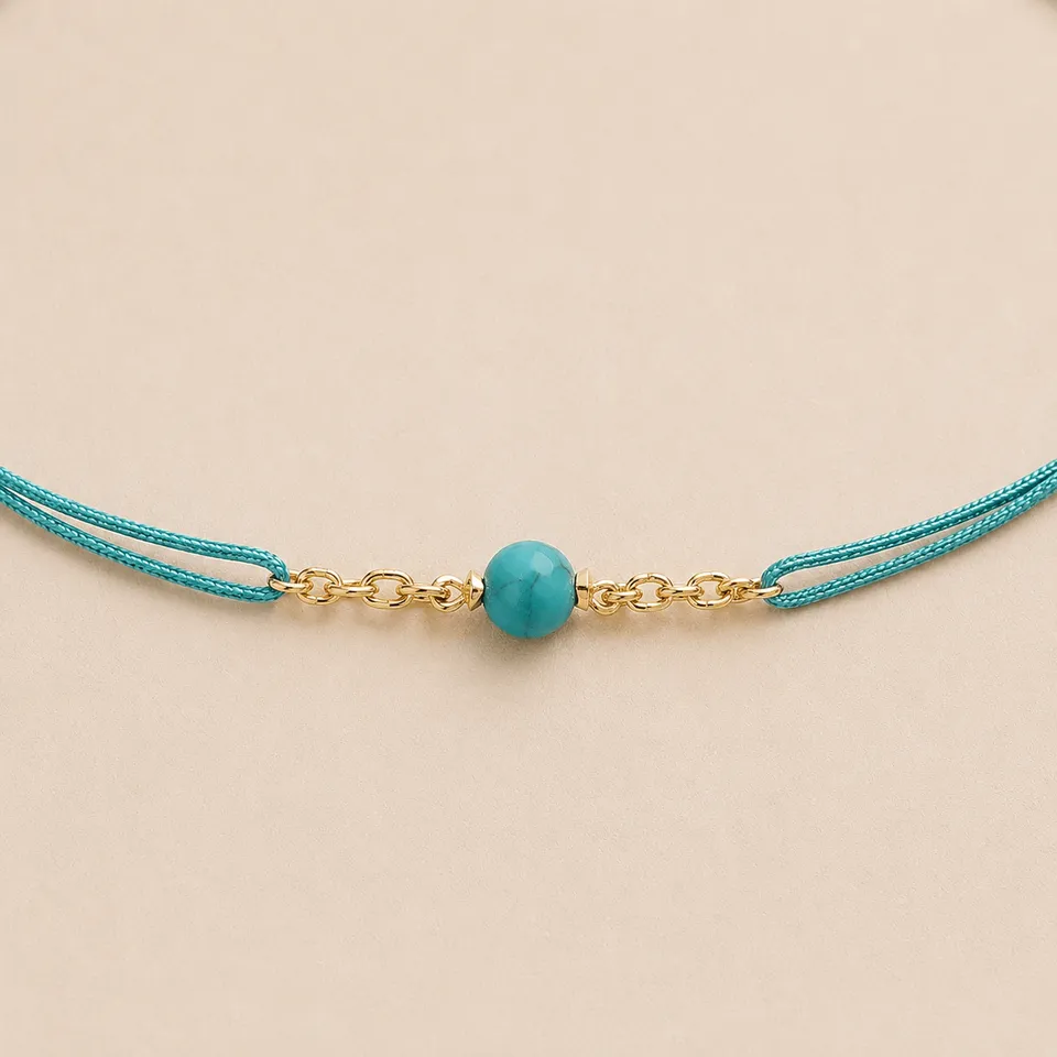 Ô PLUM Bracelets Cordon mini Émeraude bracelet émeraude 4 mm
