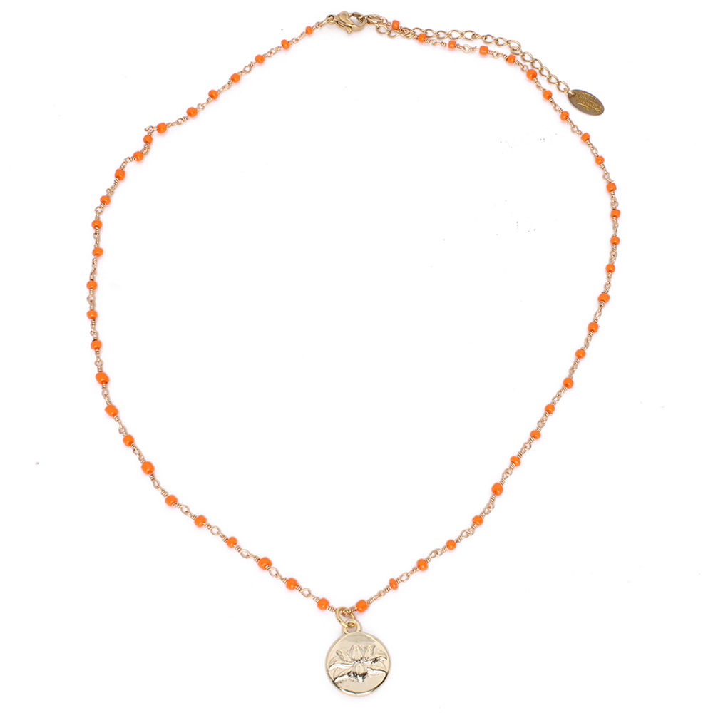 HYPNOCHIC Collier Symbol Lotus collier pendentif lotus