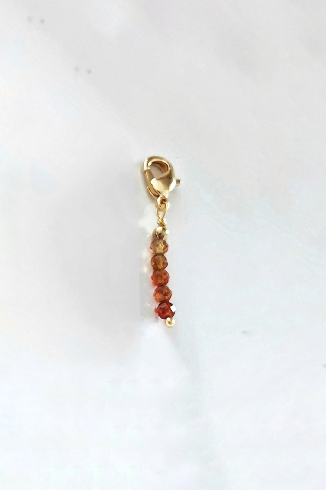 Ô Plum Breloque Tige Citrine plaqué or 2,8 cm