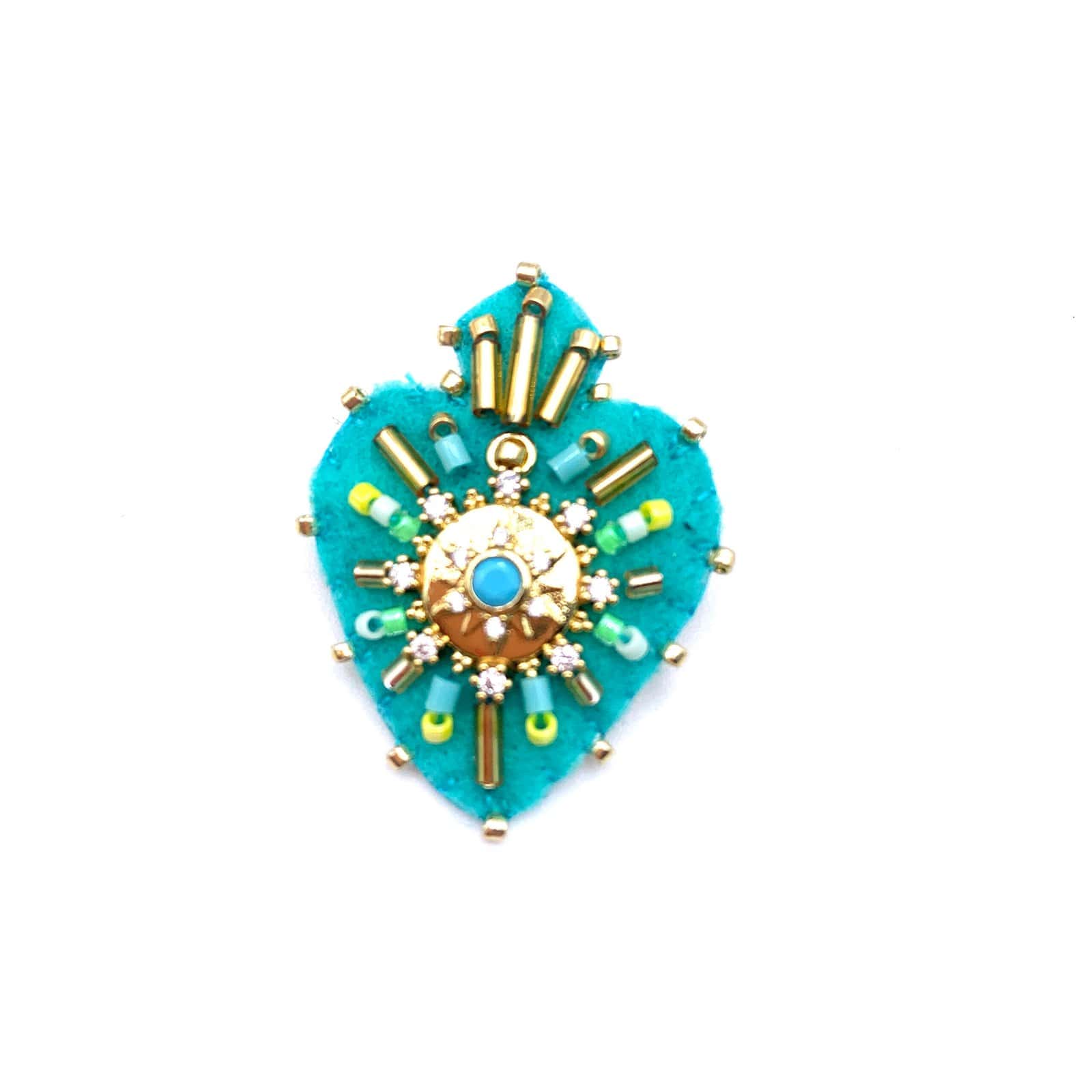 HYPNOCHIC Accessoires Julia broche perles feutrine