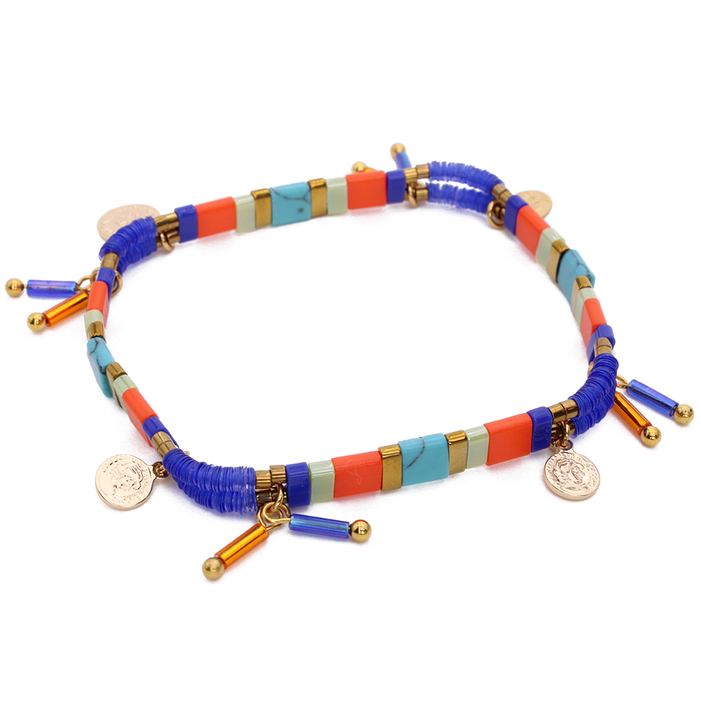 HYPNOCHIC Bracelets Tila Past bracelet perles pastel doré