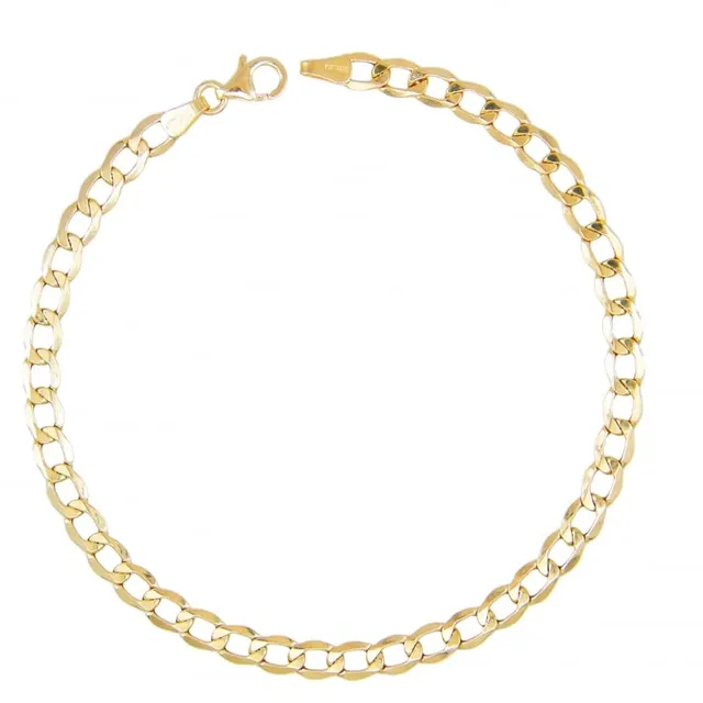 L'Atelier d'Azur Gourmette Or Jaune 21 cm Bracelet Homme 9 carats