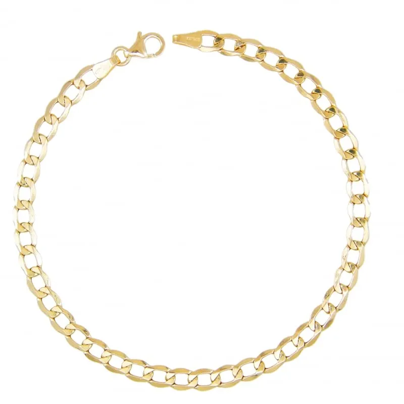 L'Atelier d'Azur Gourmette Or Jaune 21 cm Bracelet Homme 9 carats