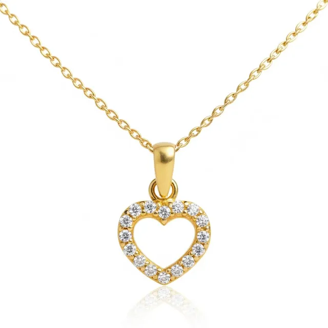 L'Atelier d'Azur Cœur Or Jaune 750 Collier Femme Chaîne Offerte