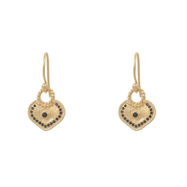Leticia Ponti True Love boucles zircon bleu 1,7 cm