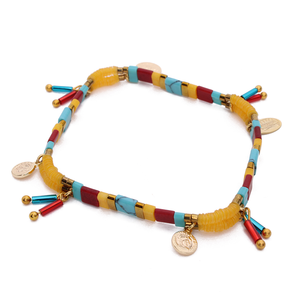 HYPNOCHIC Bracelets Tila Past bracelet perles pastel doré