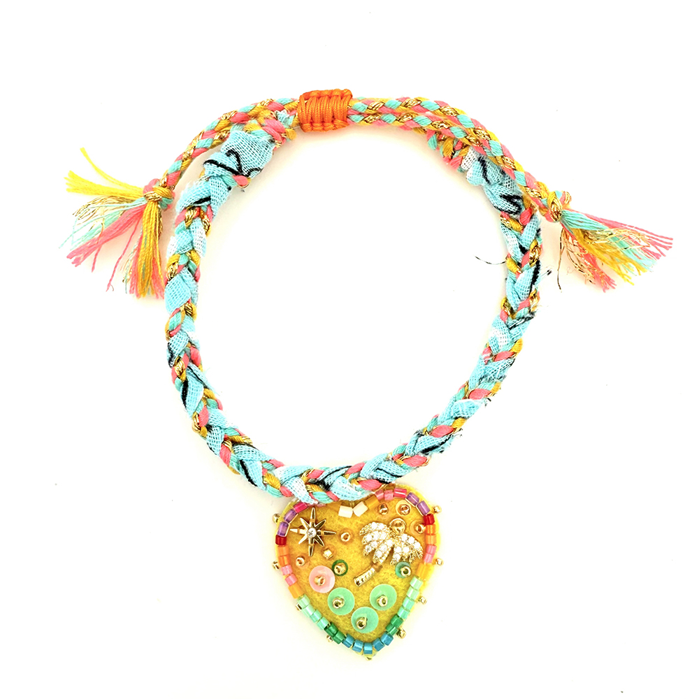 HYPNOCHIC Bracelets Bandanas Palmier M Tressé Coeur