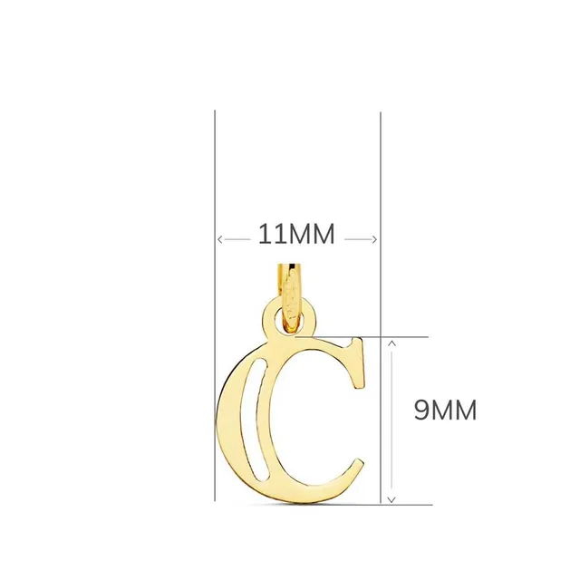 L'Atelier d'Azur Collier lettre C or 750 collier 45 cm