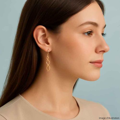 L'Atelier d'Azur Boucles Pendantes Torsadées Or Jaune Femme